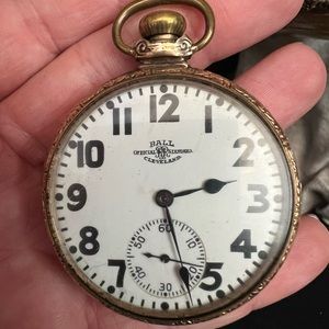 Vintage Ball Cleveland Railroad Standard pocket watch